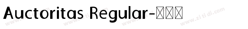 Auctoritas Regular字体转换